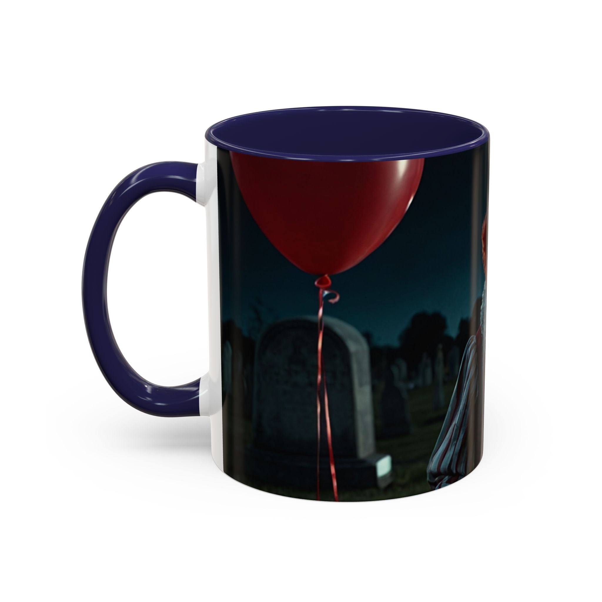 Creepy Clown Coffee Mug - Perfect for Halloween or Horror Fans art