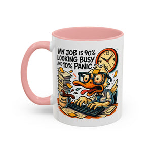 Funny Office Duck Coffee Mug | Perfect Gift for Office Workers, Desk Jokes, Humor, Funny Barista Mug, Creative Gift Idea