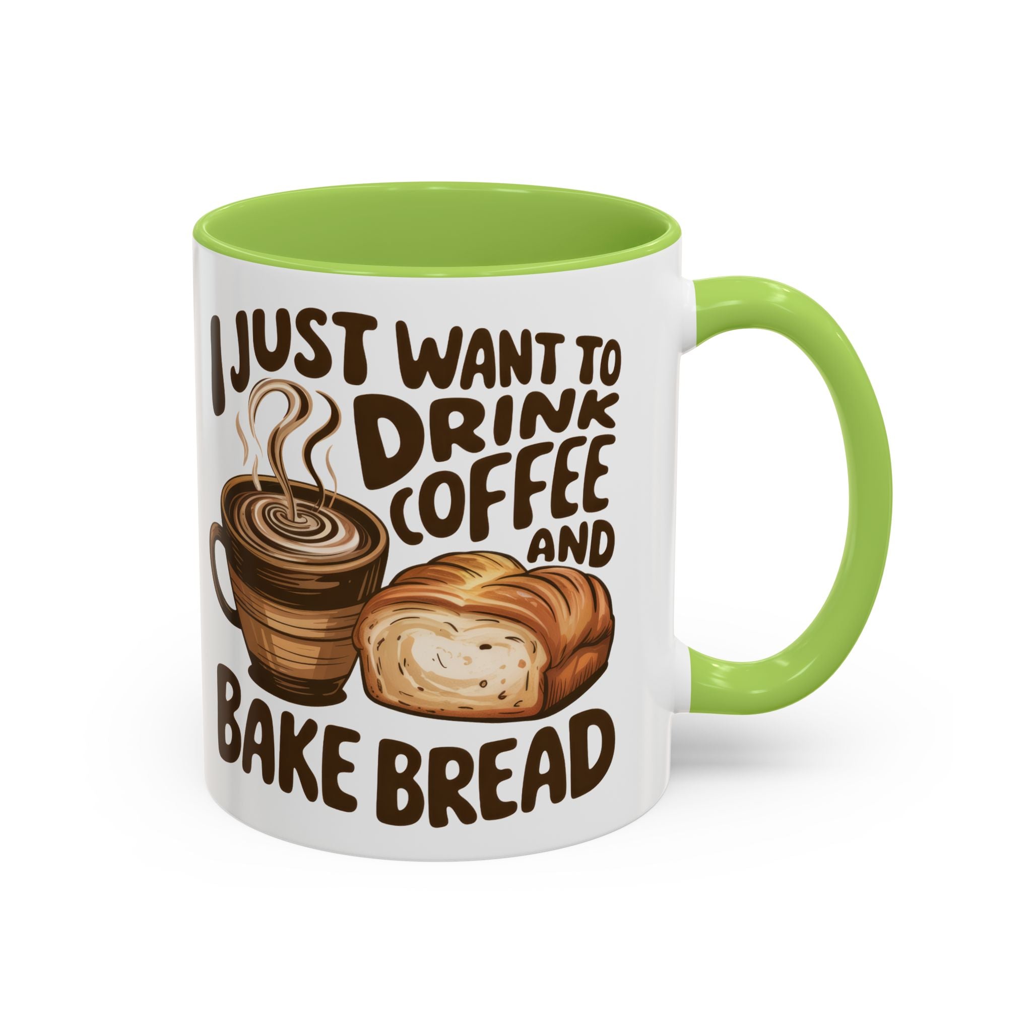Cute Coffee & Bread Mug - Ideal for Baking Enthusiasts kitchen fun cozy