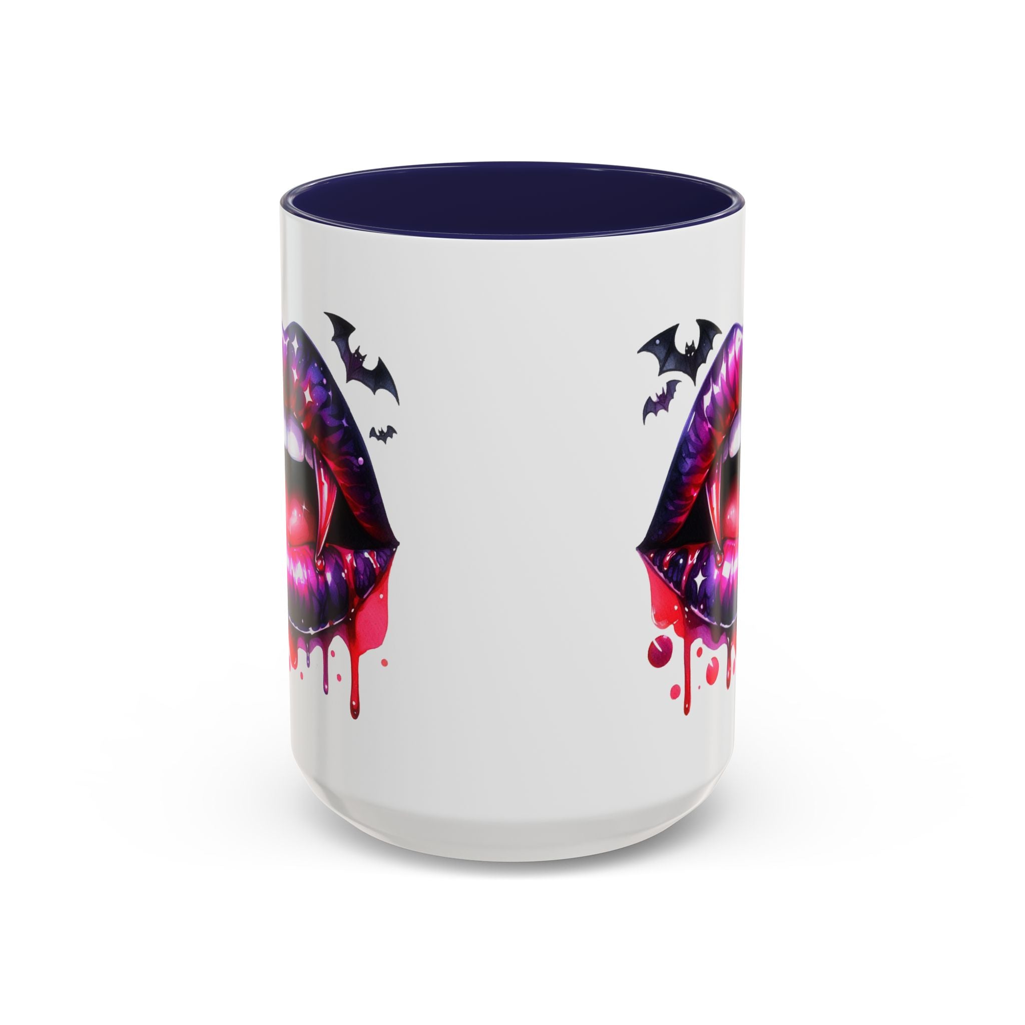 Gothic Vampire Coffee Mug, Halloween Mug, Dark Aesthetic, bats, Spooky Home Decor, Unique Coffee Cup