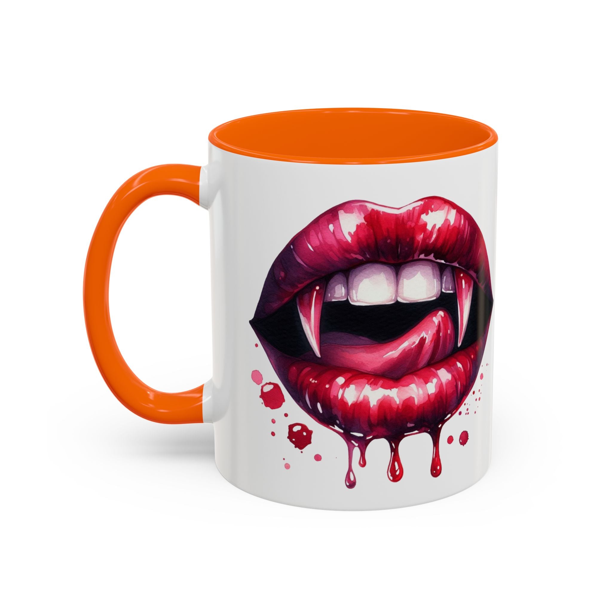 Gothic Vampire Teeth Coffee Mug – Perfect for Halloween, Spooky Occasions, Gift for Horror Lovers, Unique Accent Cup
