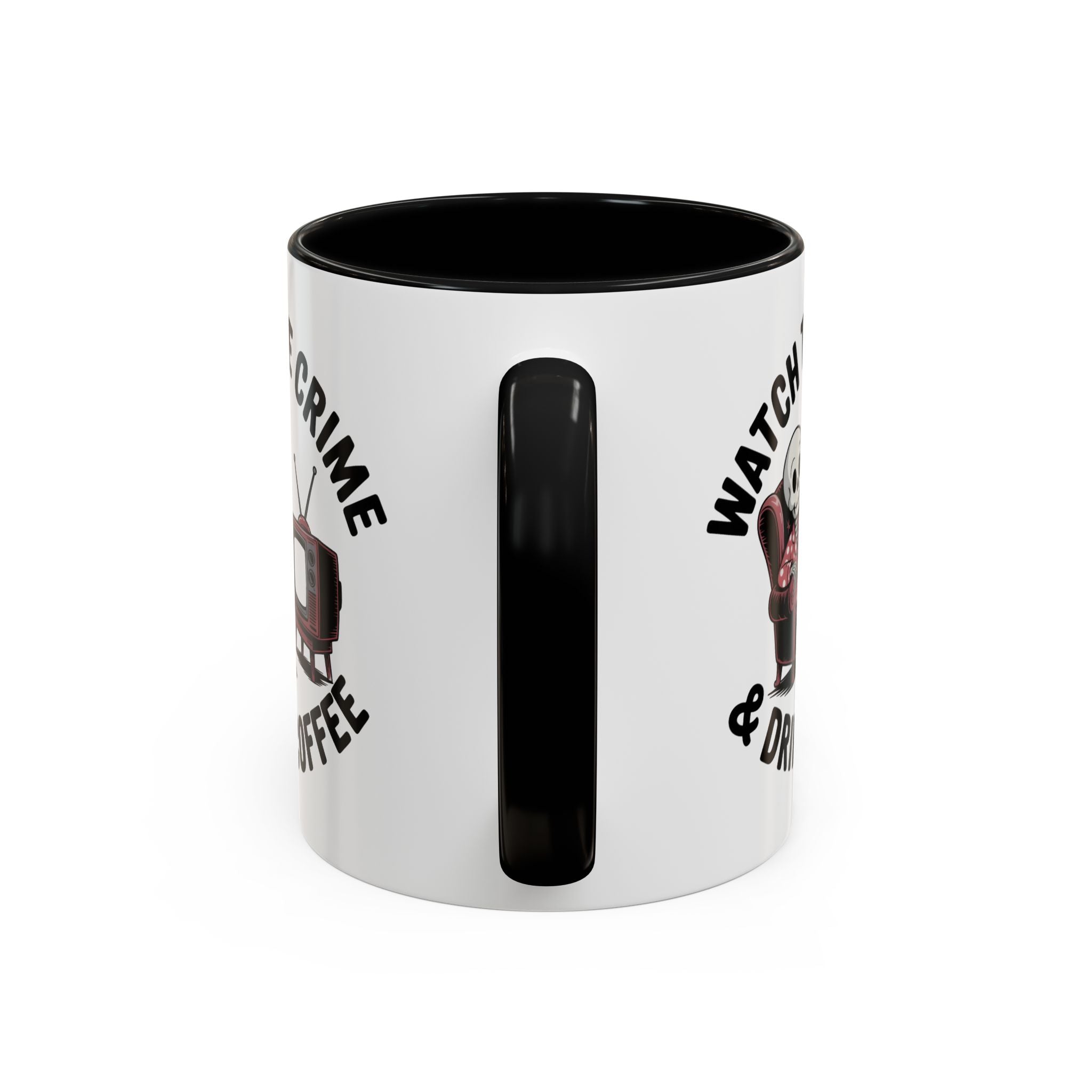 watch True Crime drink coffee  Coffee Mug hobby fun