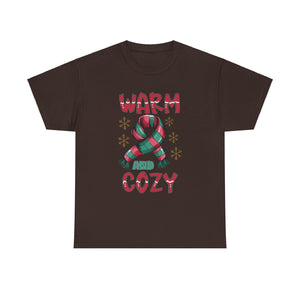 christmas warm and cozy Unisex Heavy Cotton Tee men women