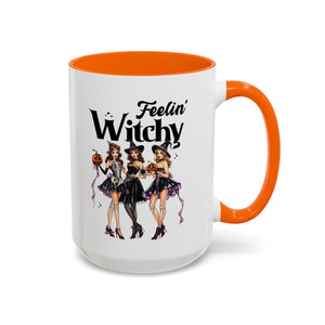 Witchy Accent Coffee Mug - Spooky Halloween Mug, Witchy Decor, Gift for Her, Fall Coffee Cup, Party Mug