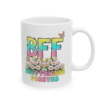 Best Friends Ceramic Mug | Cute Gift for BFFs | Fun Coffee Cup | Birthday, Friendship Day, Appreciation Gift
