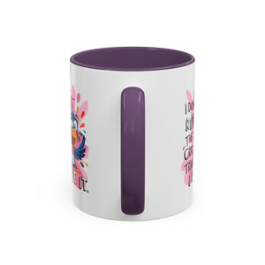 Funny attitude Travel Mug - "I Don't Just Ride the Crazy Train, I Drive It" - Colorful Bird Design