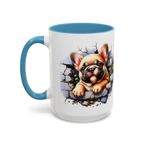 Charming Dog-Themed Coffee Mug, Perfect for Pet Lovers, Gift for Dog Owners, Cute French Bulldog Art, Ideal for Birthdays and Holidays