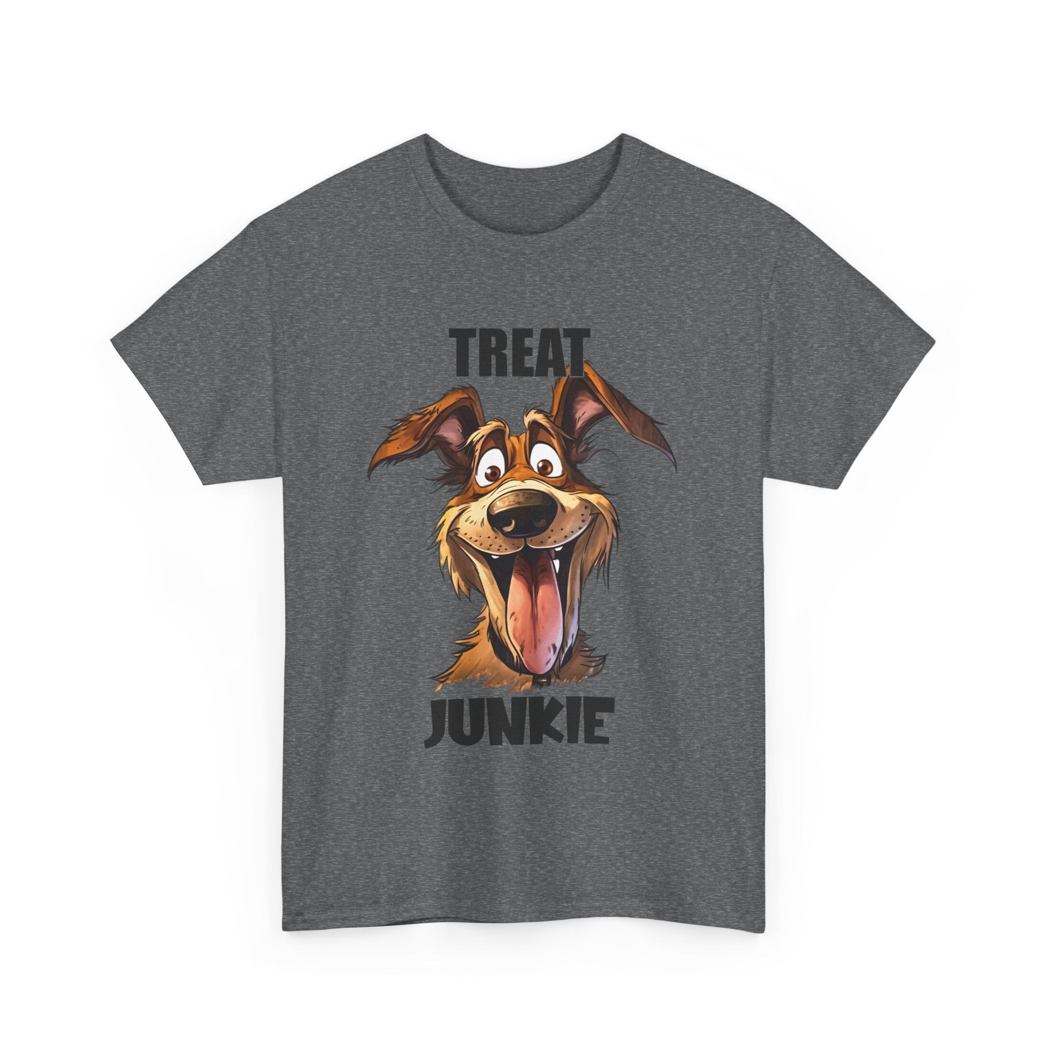 Dog Lovers Treat Junkie Tee, Unisex Dog T-Shirt, Pet Owner Gift, Funny Dog Shirt, Animal Lover Apparel, Dog Enthusiast Gift
