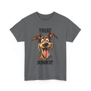 Dog Lovers Treat Junkie Tee, Unisex Dog T-Shirt, Pet Owner Gift, Funny Dog Shirt, Animal Lover Apparel, Dog Enthusiast Gift