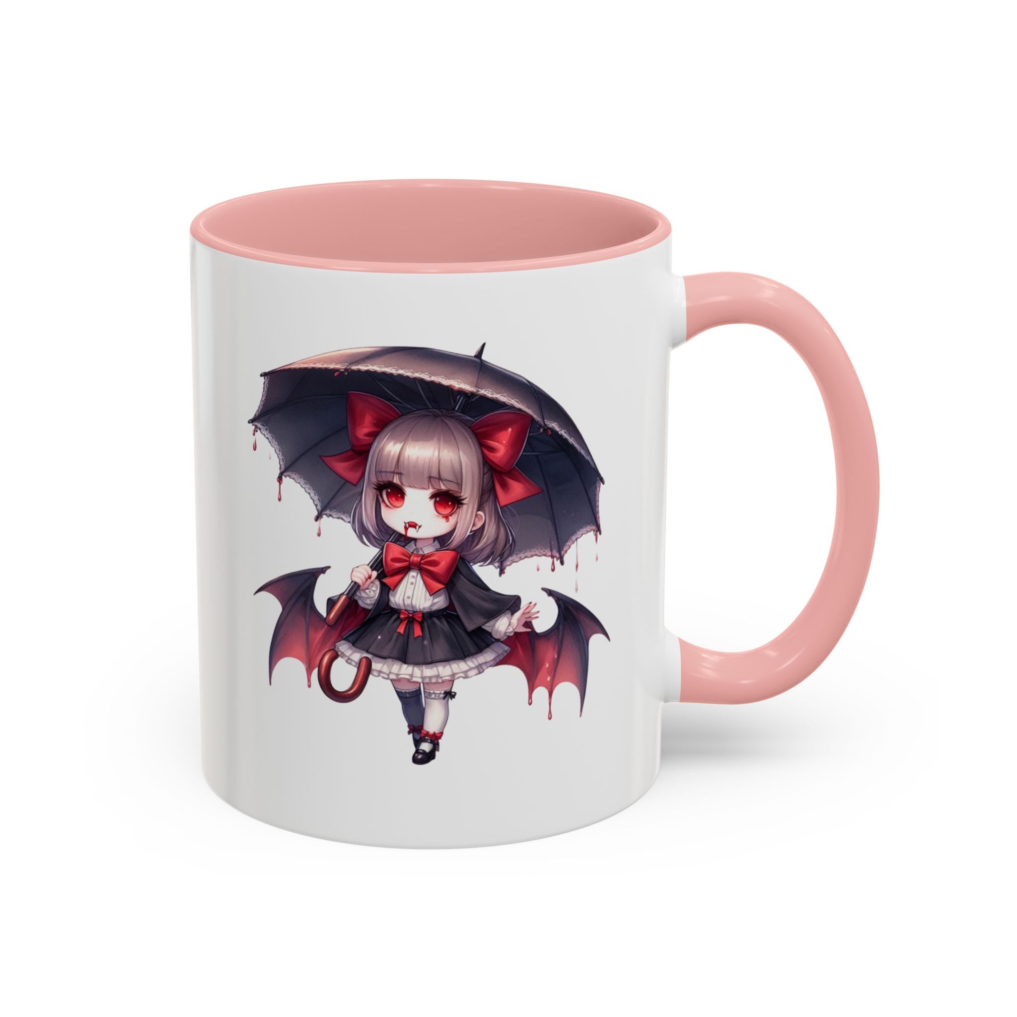 Gothic vampire girl  horror art Accent Coffee Mug (11, 15oz)