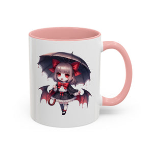 Gothic vampire girl  horror art Accent Coffee Mug (11, 15oz)