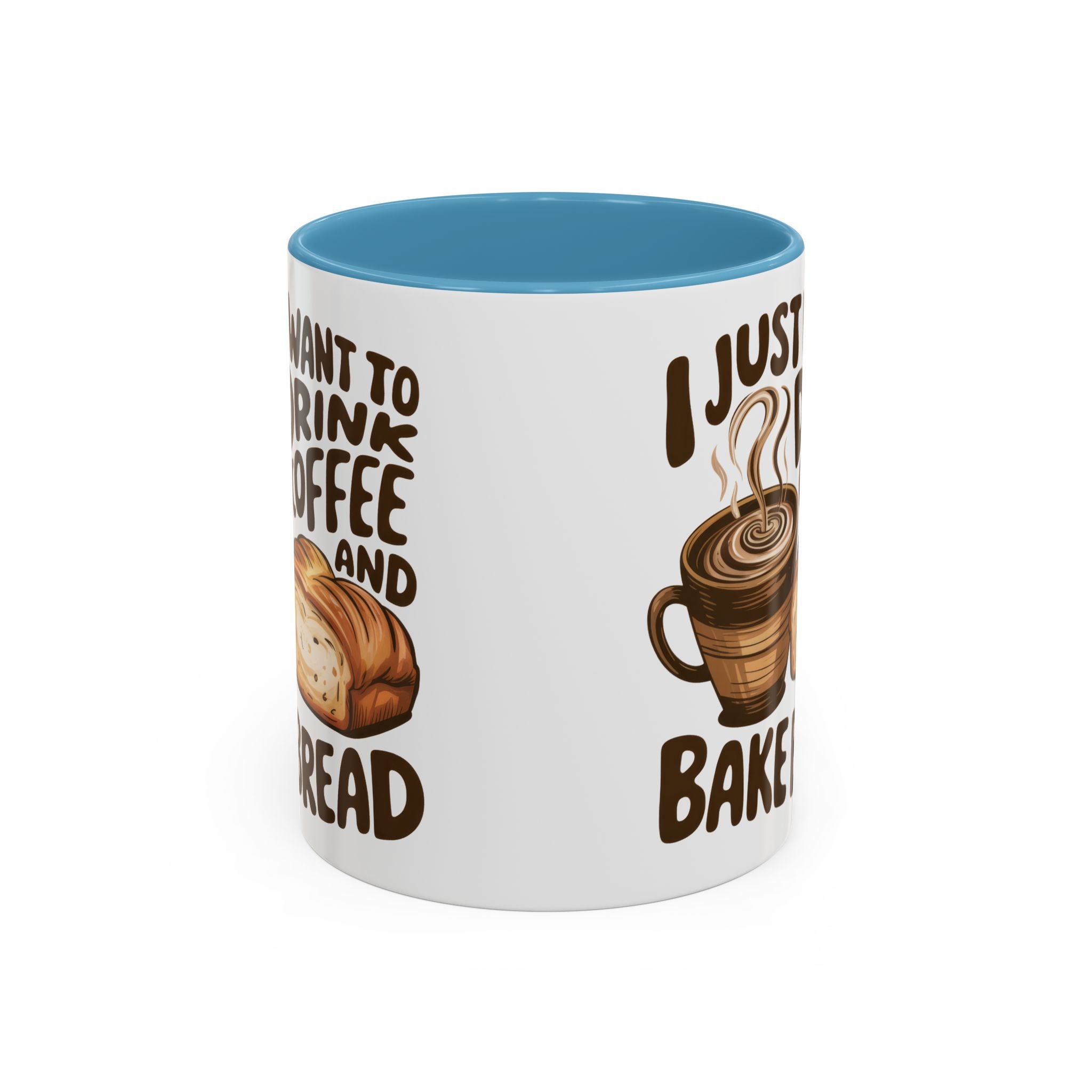 Cute Coffee & Bread Mug - Ideal for Baking Enthusiasts kitchen fun cozy