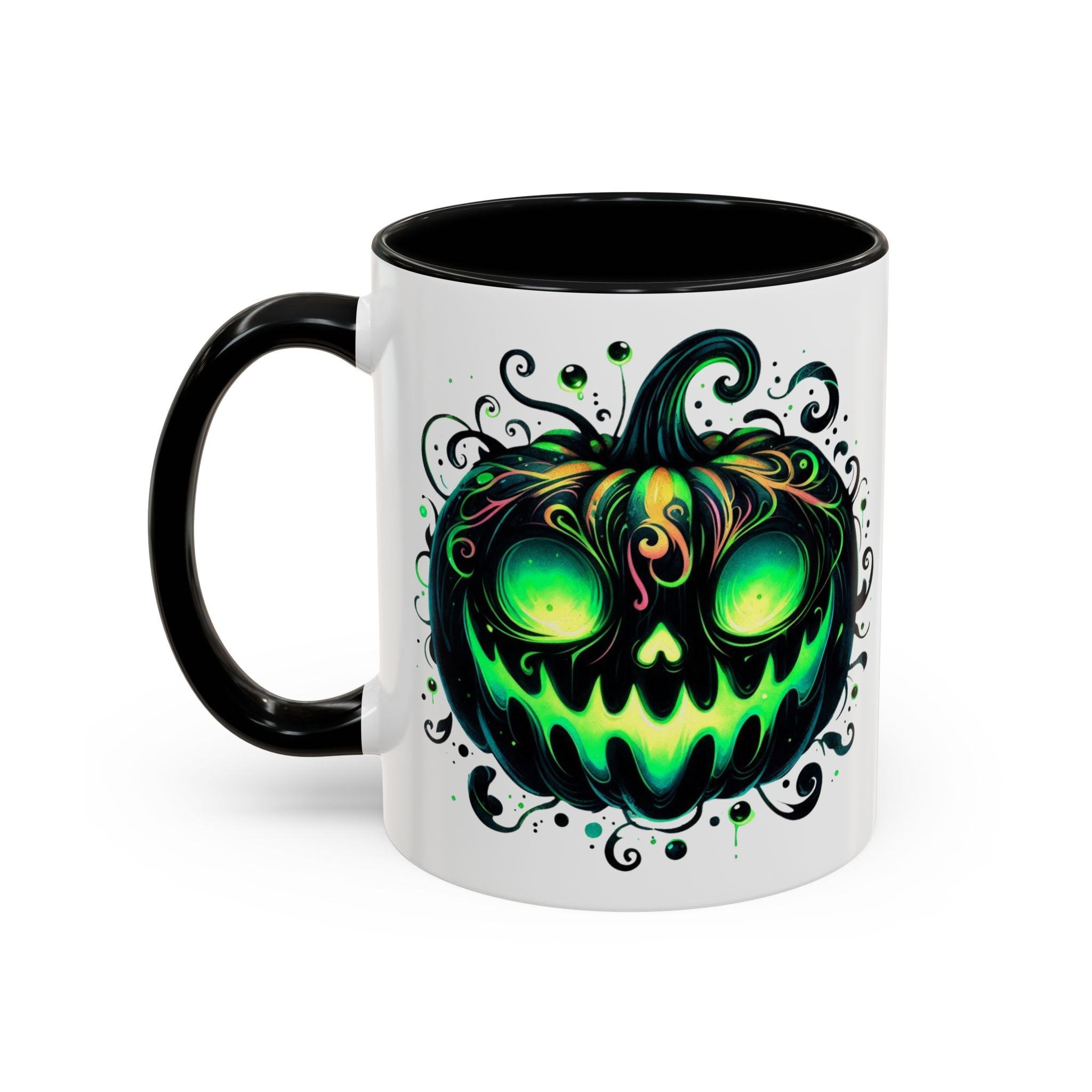 Spooky Pumpkin Accent Coffee Mug – Perfect for Halloween Lovers