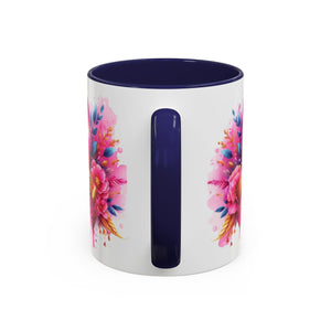 Inspirational Warrior Coffee Mug - Floral Design, Encouragement Gift, Cancer Awareness, Motivational Cup, Supportive Drinkware