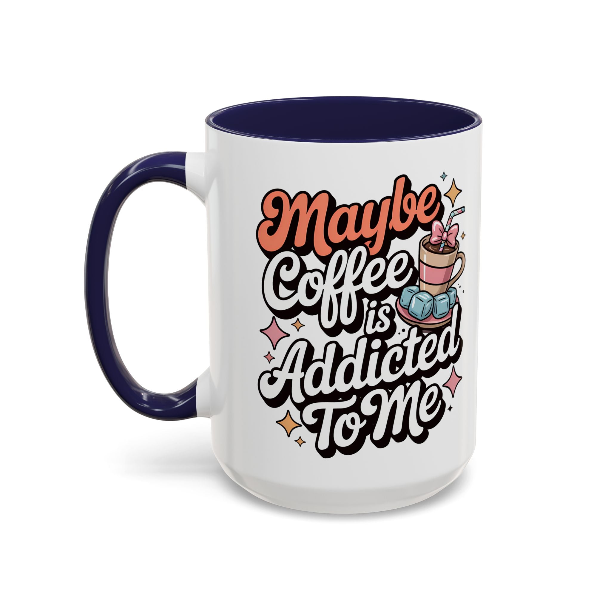 Coffee Addict Accent Mug - Fun Design for Coffee Lovers