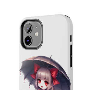 vampire girl horror art Tough Phone Cases
