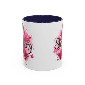 Empowering Pink Ribbon Coffee Mug - Gift for Survivors, Breast Cancer Awareness, Motivational Mug, Inspirational Drinkware, Self-Care Gift