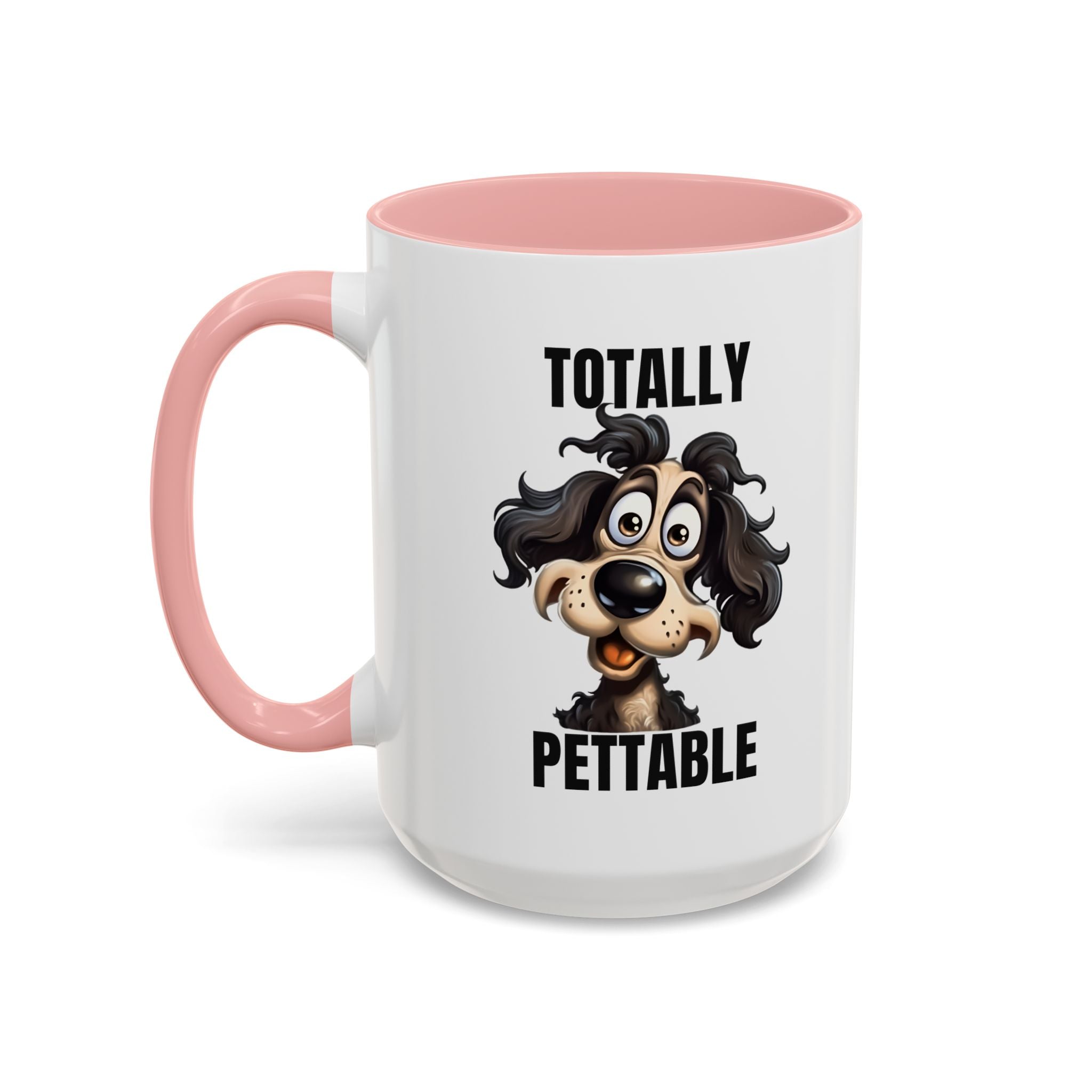 Totally Pettable Coffee Mug, Dog Lover Gift, Animal Print Mug, Funny Pet Mug, Customizable Coffee Cup, Gift for Pet Owners