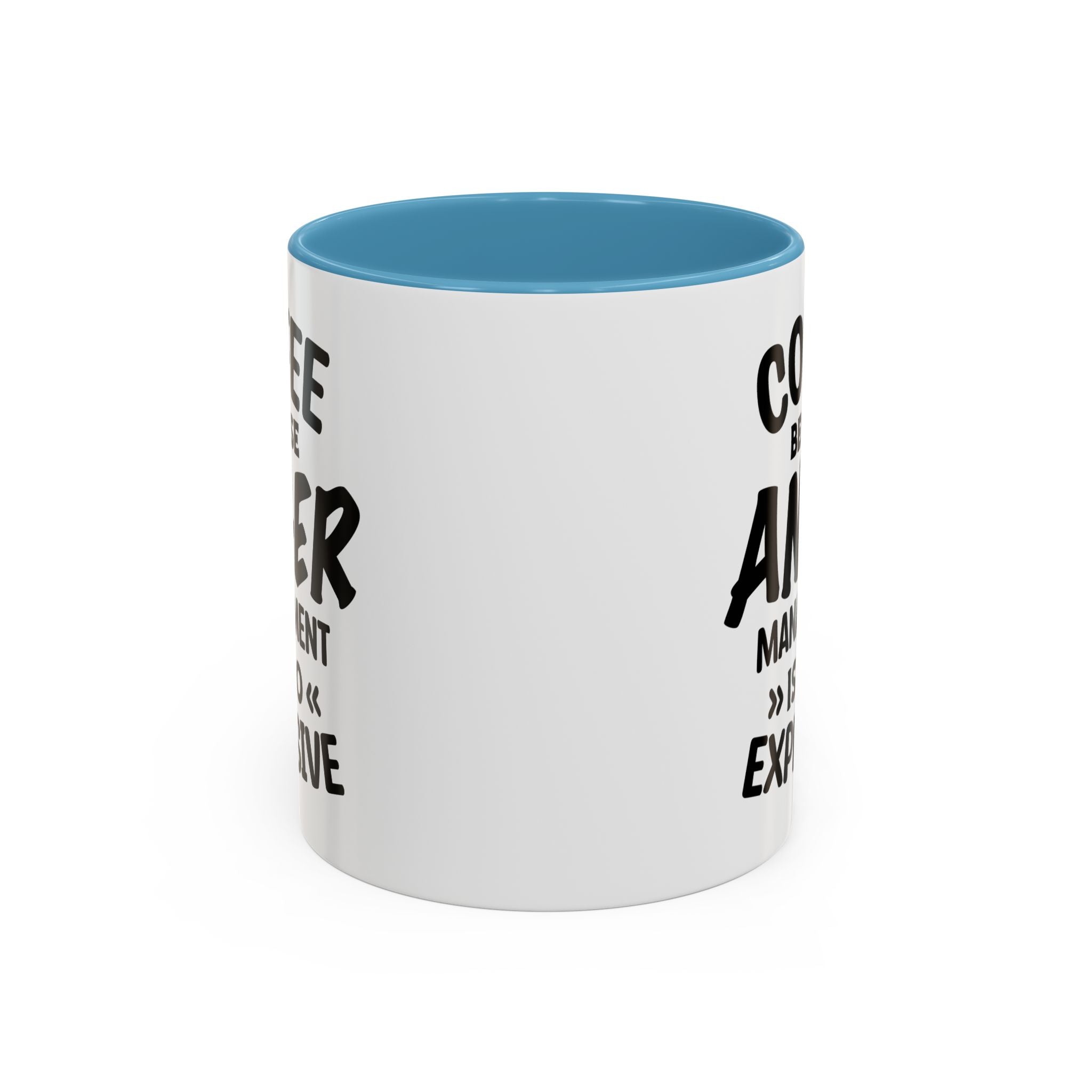 Funny Anger Management Coffee Mug, Gift for Coffee Lovers, Stress Relief, Black Accent, Humorous Cup for Friends, Office Humor, Funny Gifts