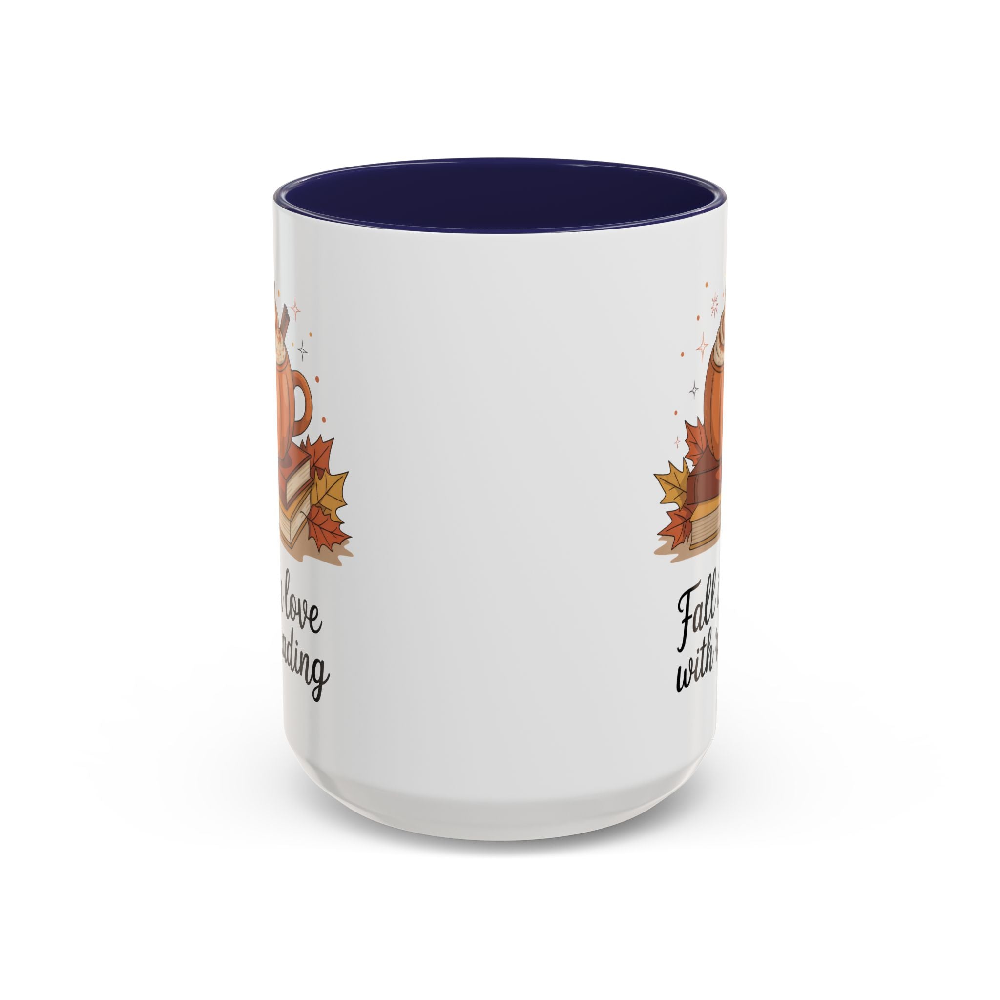 Fall-Themed Coffee Mug for Book Lovers