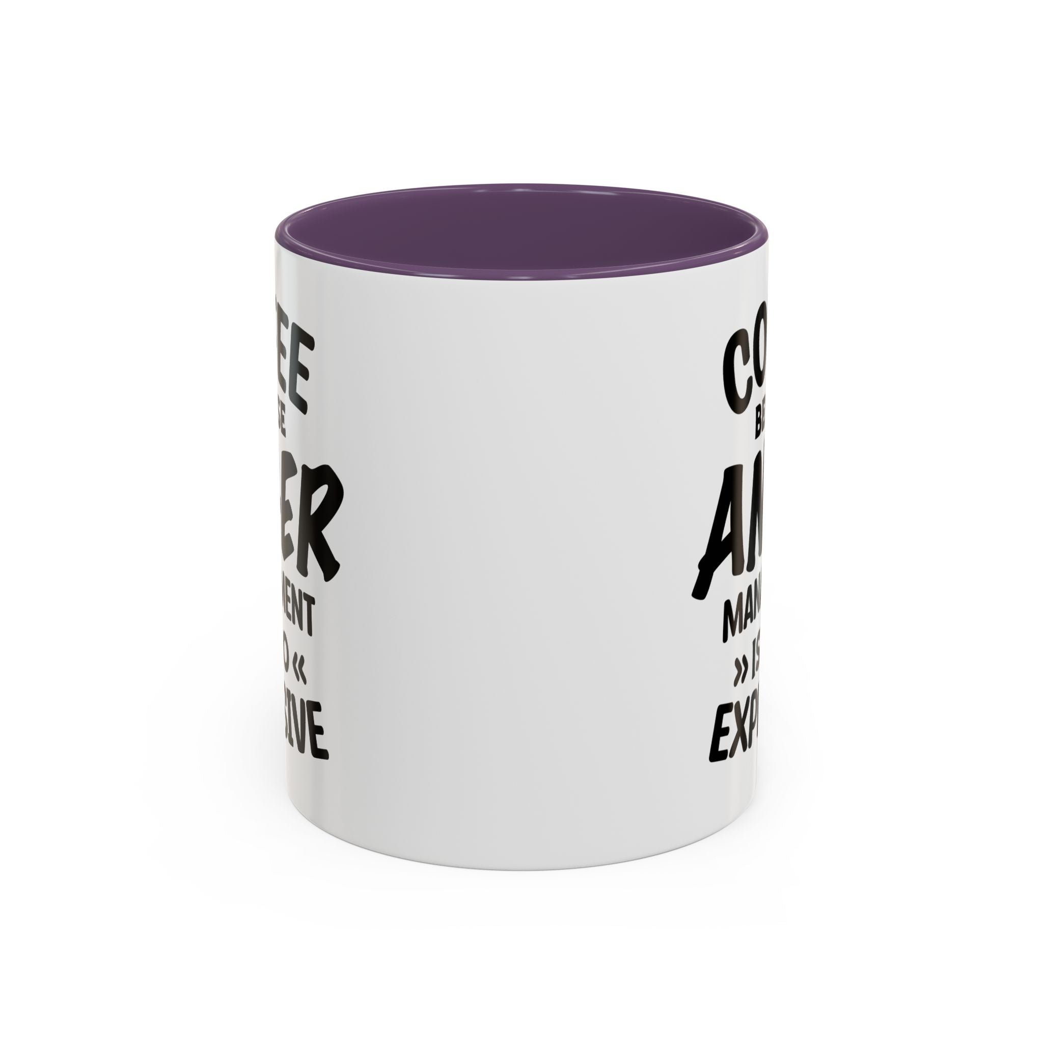 Funny Anger Management Coffee Mug, Gift for Coffee Lovers, Stress Relief, Black Accent, Humorous Cup for Friends, Office Humor, Funny Gifts