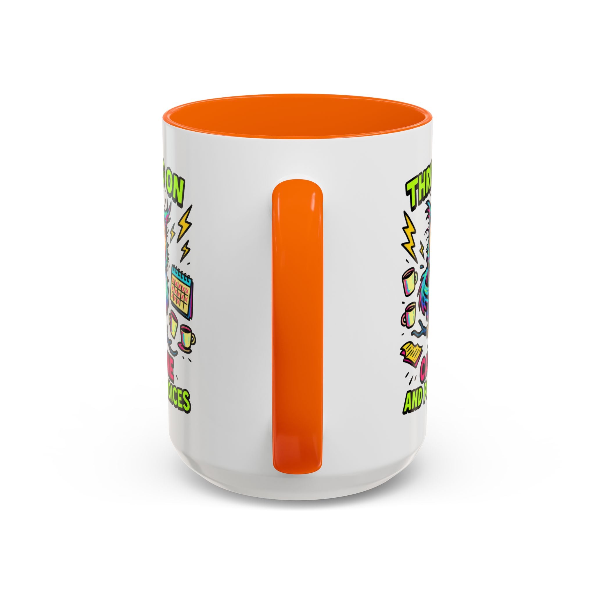 Thriving on Caffeine Mug | Funny Owl Coffee Cup | Gift for Coffee Lovers | Cute Kitchen Decor | Birthday, Holiday Gift