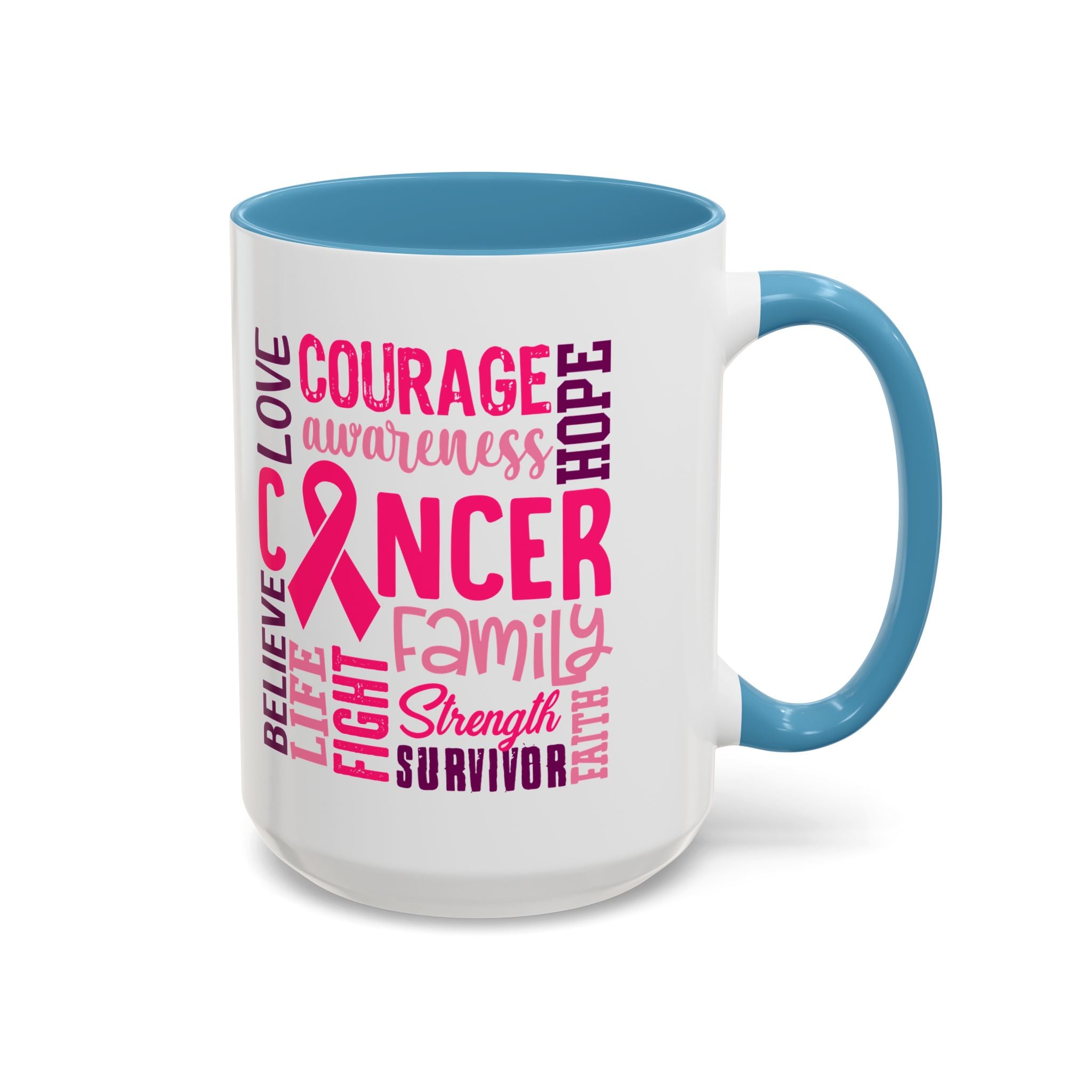 Inspirational Cancer Awareness Coffee Mug, Support Gift, Hope for Survivors, Breast Cancer Month, Motivational Mug, Encouragement Mug