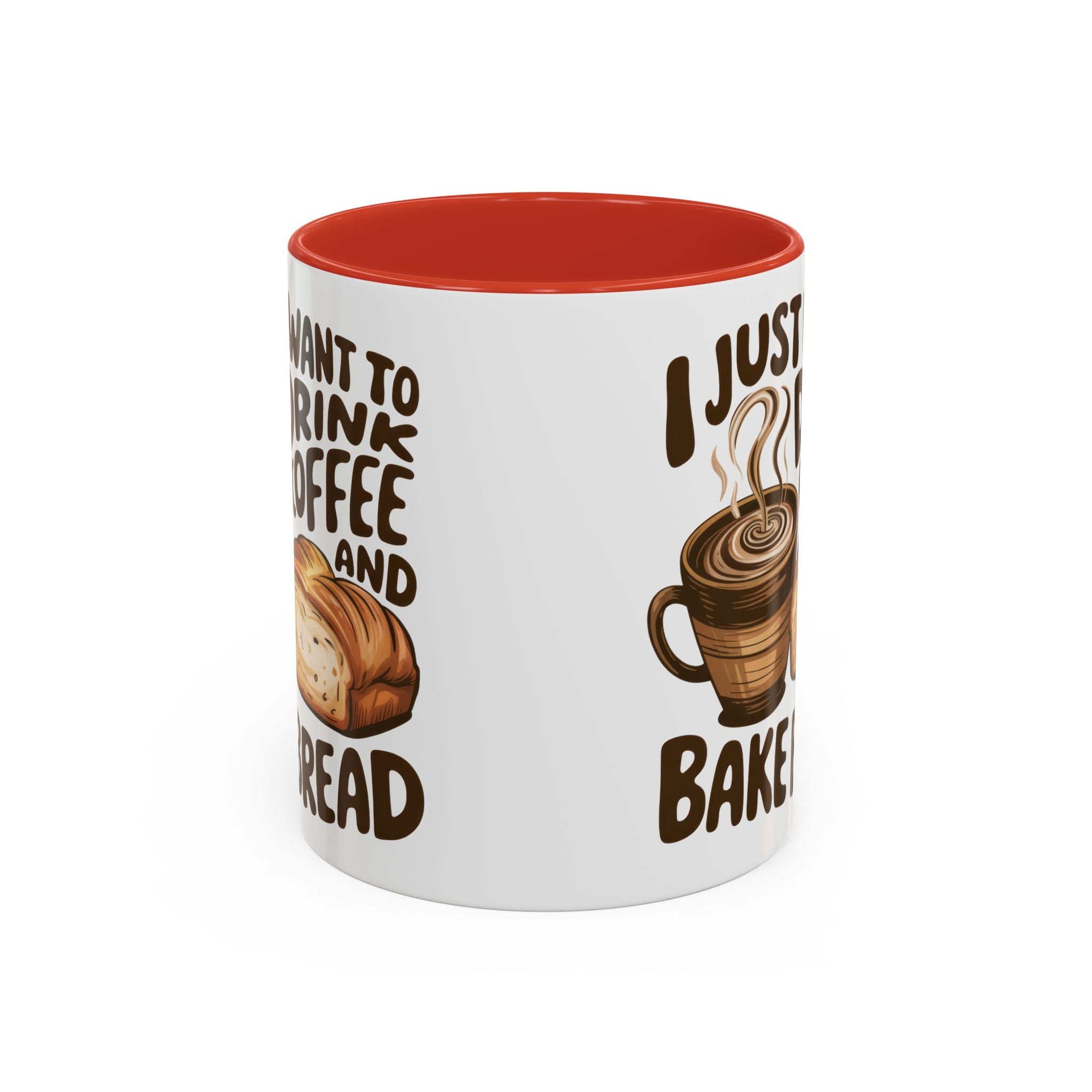 Cute Coffee & Bread Mug - Ideal for Baking Enthusiasts kitchen fun cozy
