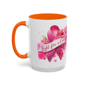 Inspirational Breast Cancer Awareness Coffee Mug - Fight for a Cure, Support Cancer Survivors, Gifts for Her, Pink Ribbon Design, [...]