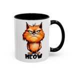 Funny grumpy  Cat Accent Coffee Mug - Perfect Gift for Cat Lovers, Meow Mug, Pet Owner Present, Caffeine Fix, Novelty Drinkware