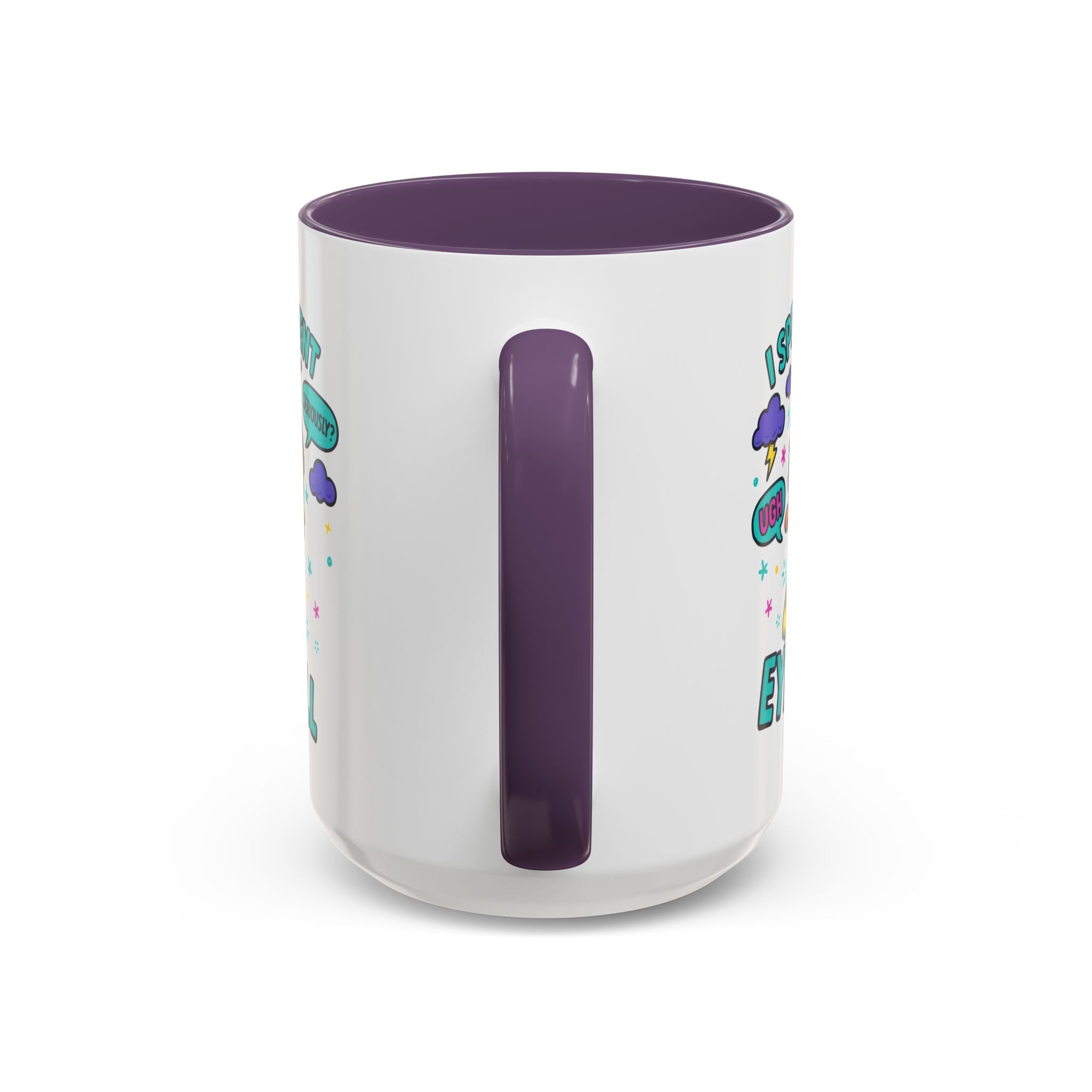 attitude Sassy Eye Roll Coffee Mug,  for Coffee Lovers, Gift for Friends, Quirky Tea Mug, Humor  Cute Kitchen Decor