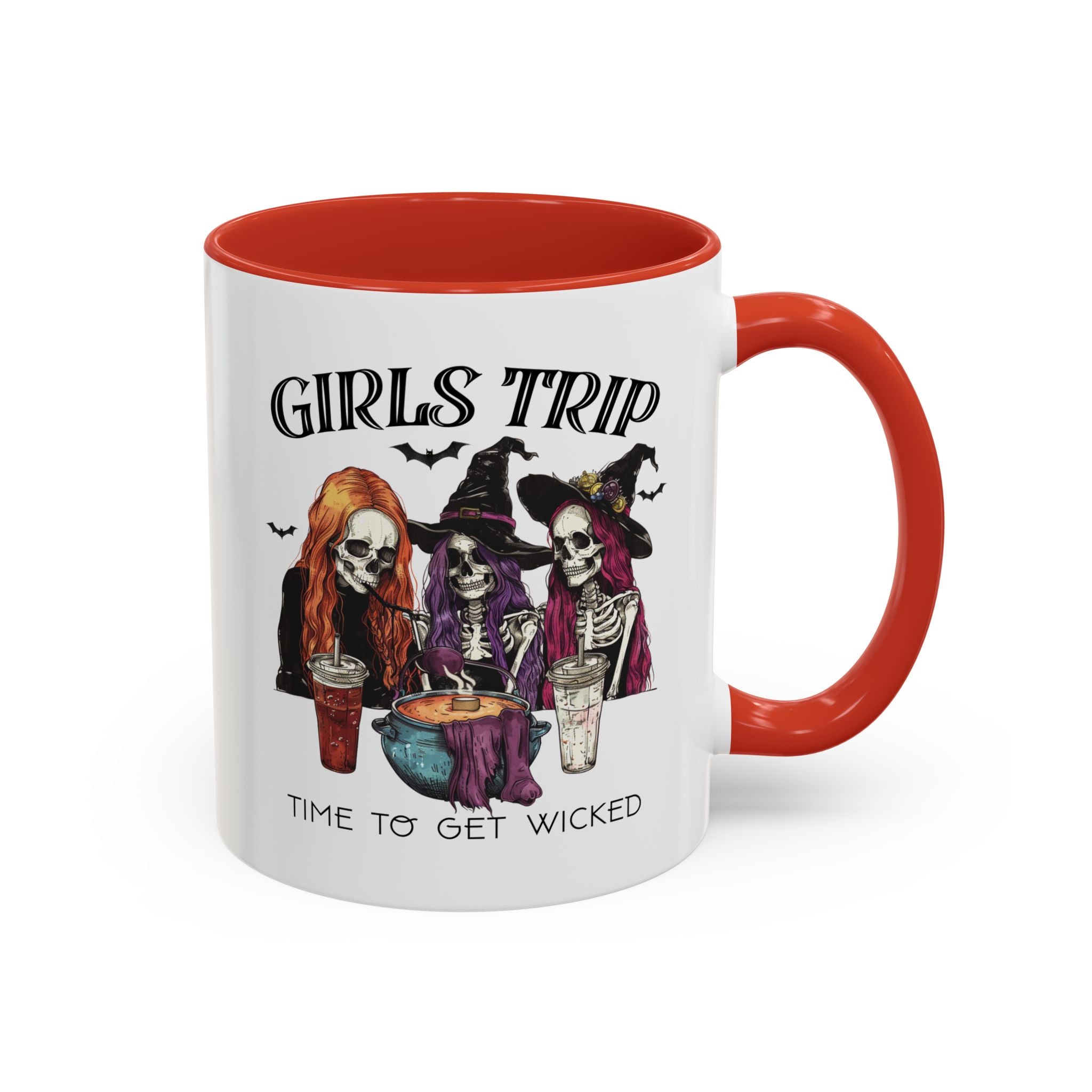 Wicked Girls Trip Coffee Mug, Halloween Gift, Spooky Vibes, Friends Gatherings, Witchy Decor, Fun Drinking Mug
