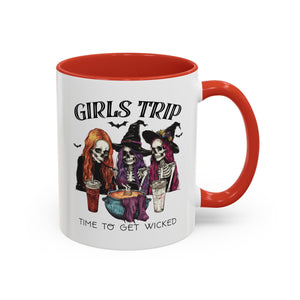 Wicked Girls Trip Coffee Mug, Halloween Gift, Spooky Vibes, Friends Gatherings, Witchy Decor, Fun Drinking Mug