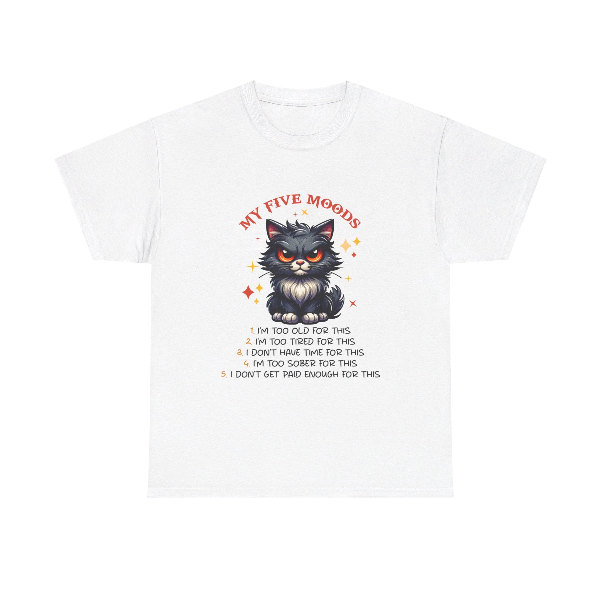 Grumpy cat five moods Unisex Heavy Cotton Tee by the x m world