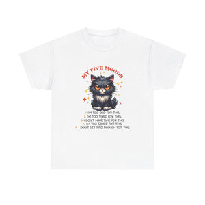 Grumpy cat five moods Unisex Heavy Cotton Tee by the x m world