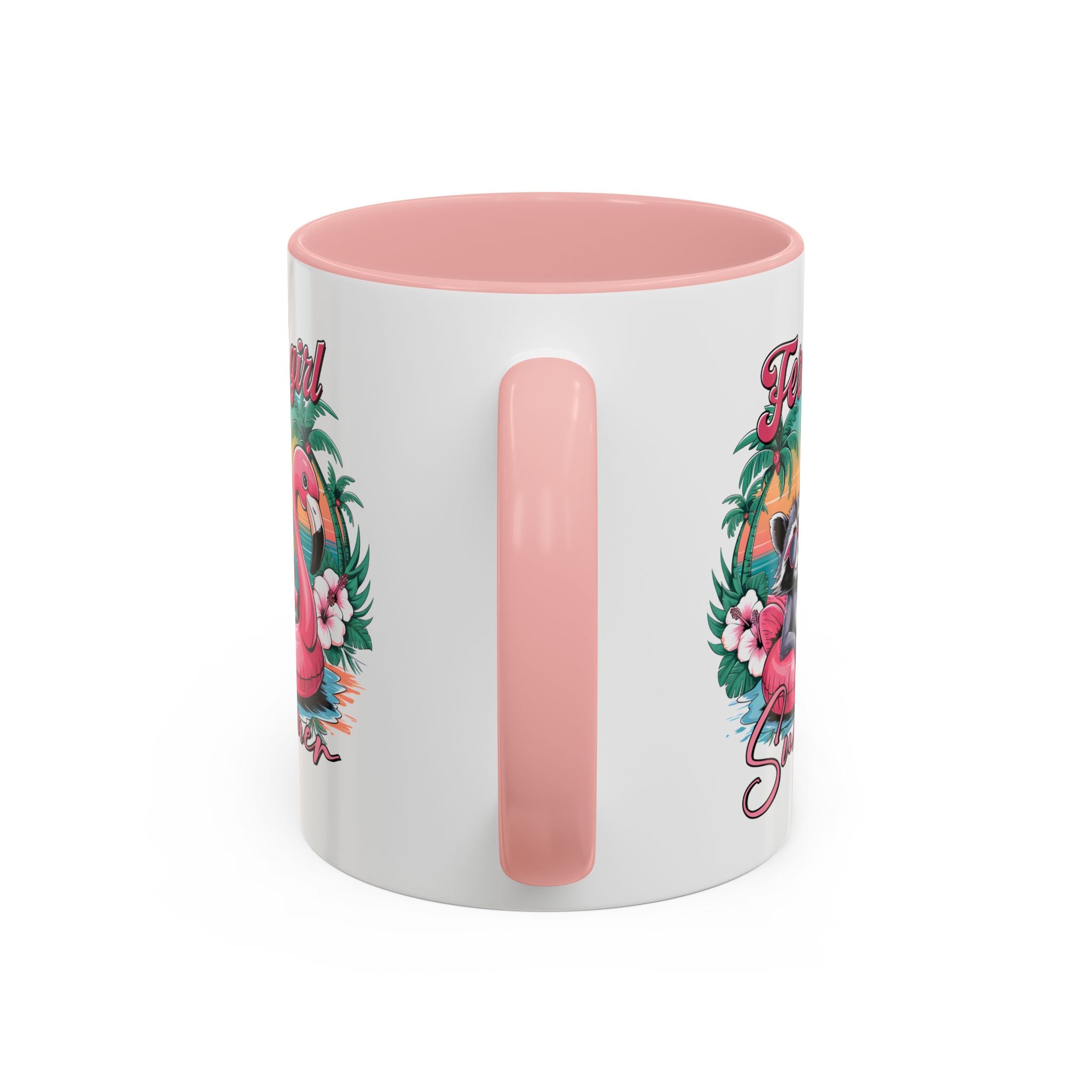 Feral Girl Summer Coffee Mug - Accent Design for Animal Lovers