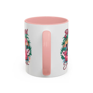 Feral Girl Summer Coffee Mug - Accent Design for Animal Lovers
