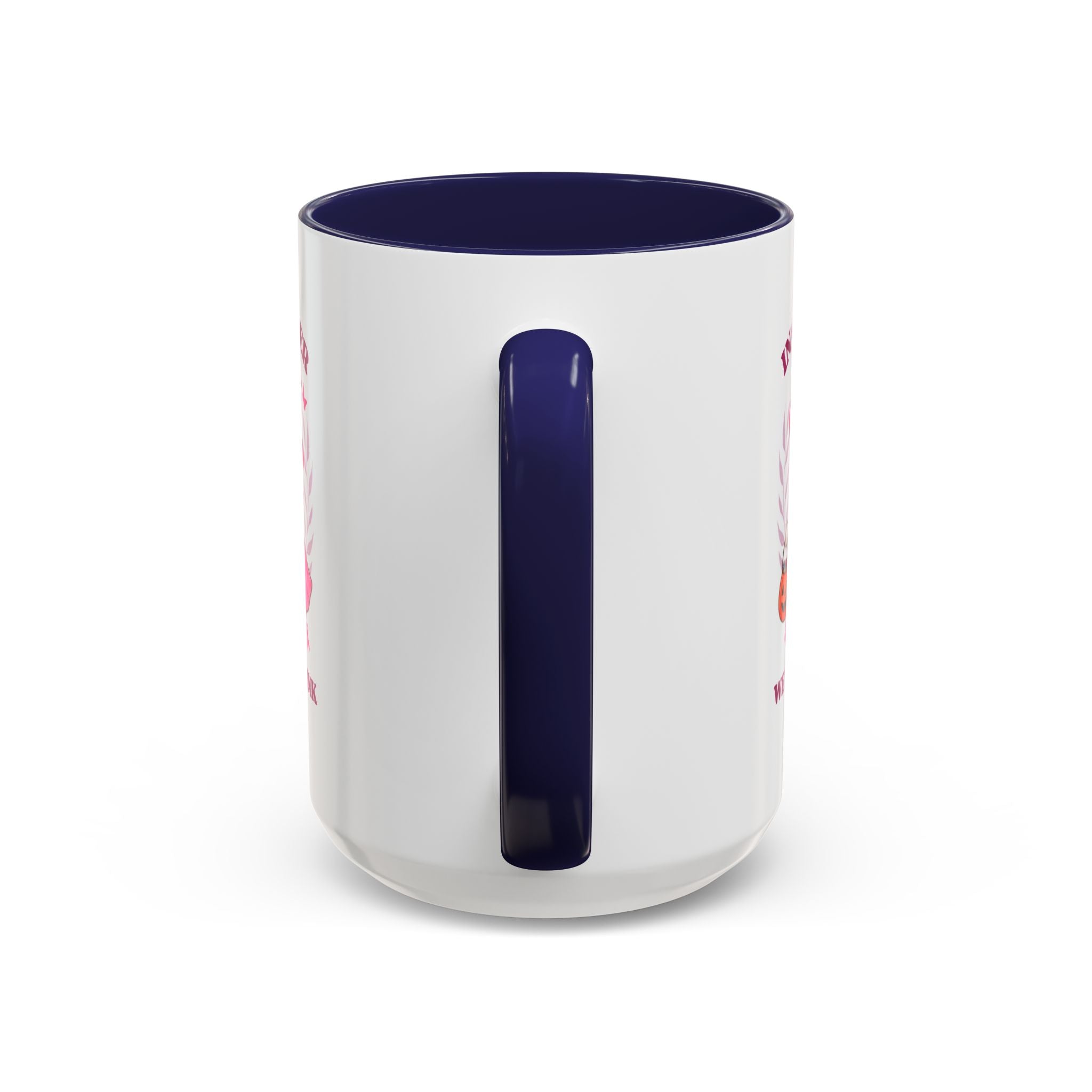 Halloween Breast Cancer Awareness Coffee Mug | October 2023 Gift, Pink Ribbon Mug, Spooky Coffee Cup, Cute Duck Mug, Fall Decor