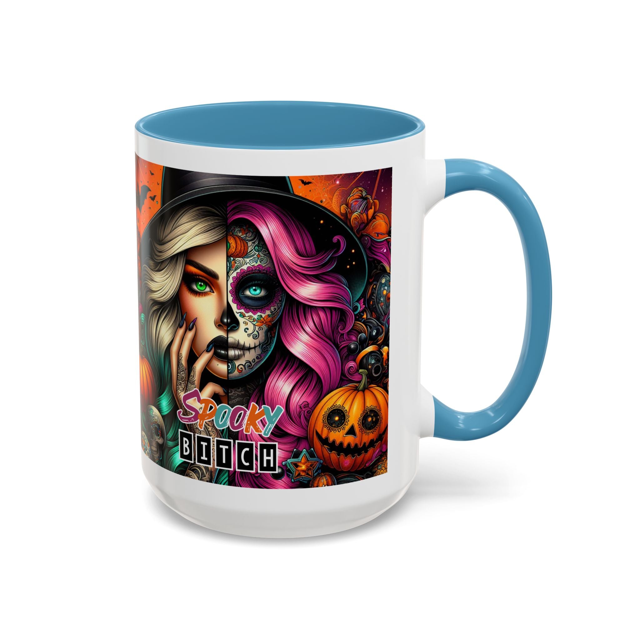 Spooky Bitch Halloween Coffee Mug - 11oz & 15oz | Witchy Vibes for Gifting, Halloween Decor, Fun Coffee Lover Gift, Spooky Season Must-Have