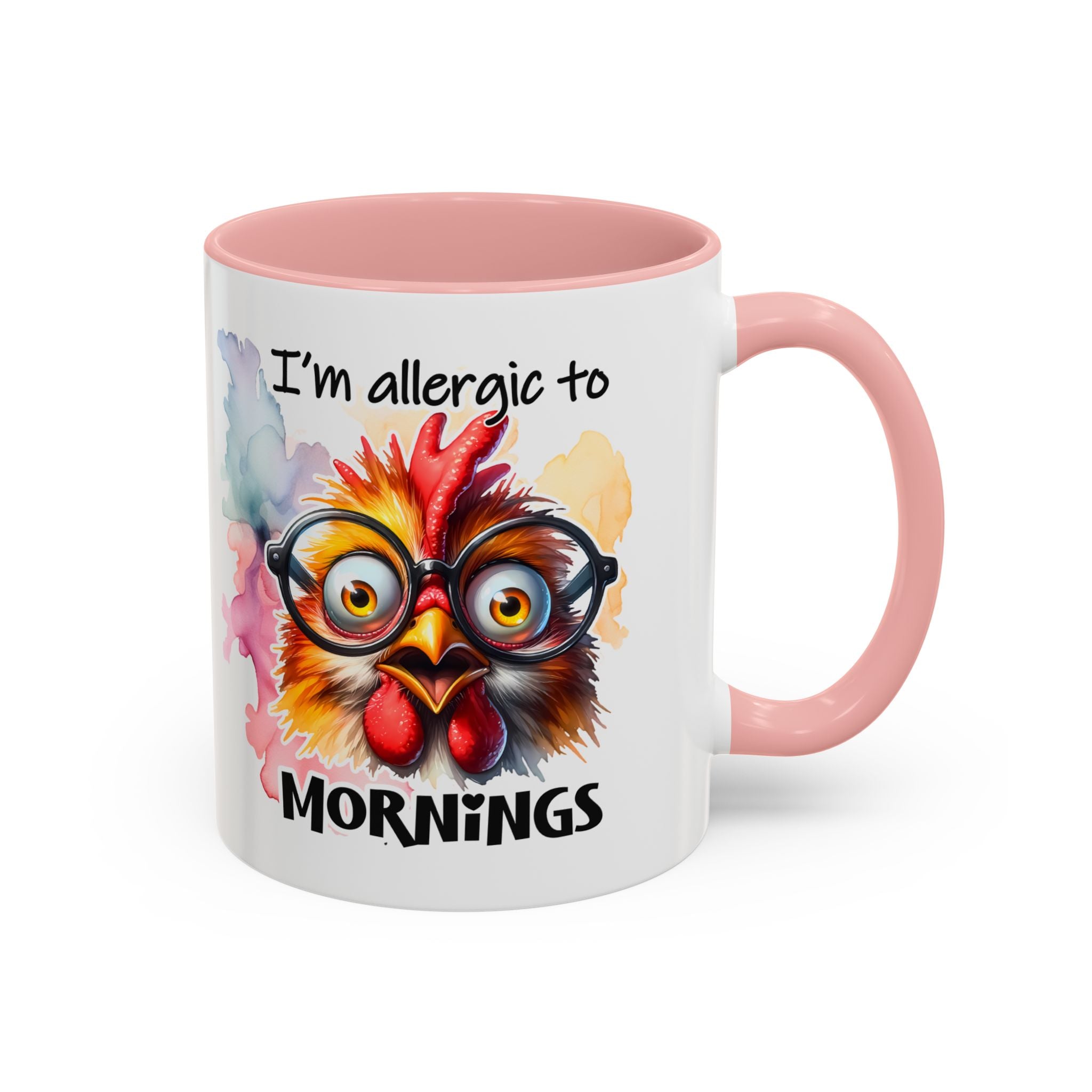 Funny Morning Coffee Mug, Gift for Coffee Lovers, Humorous Mug, Office Mug, Unique Cup for Mornings, Chicken Design