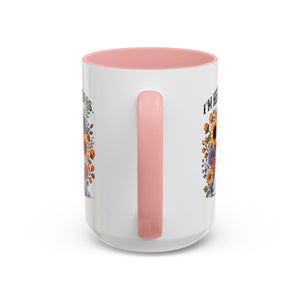 Spooky Floral Coffee Mug - I'm Here for Boos, Halloween Gift, Autumn Decor, Cute Ghost Mug, Cat Lover Drinkware