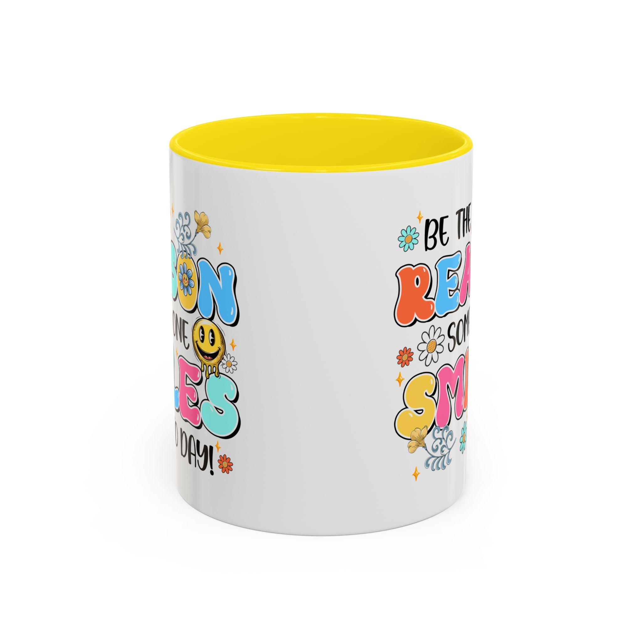Colorful Inspirational Coffee Mug – Be the Reason Some One Smiles!