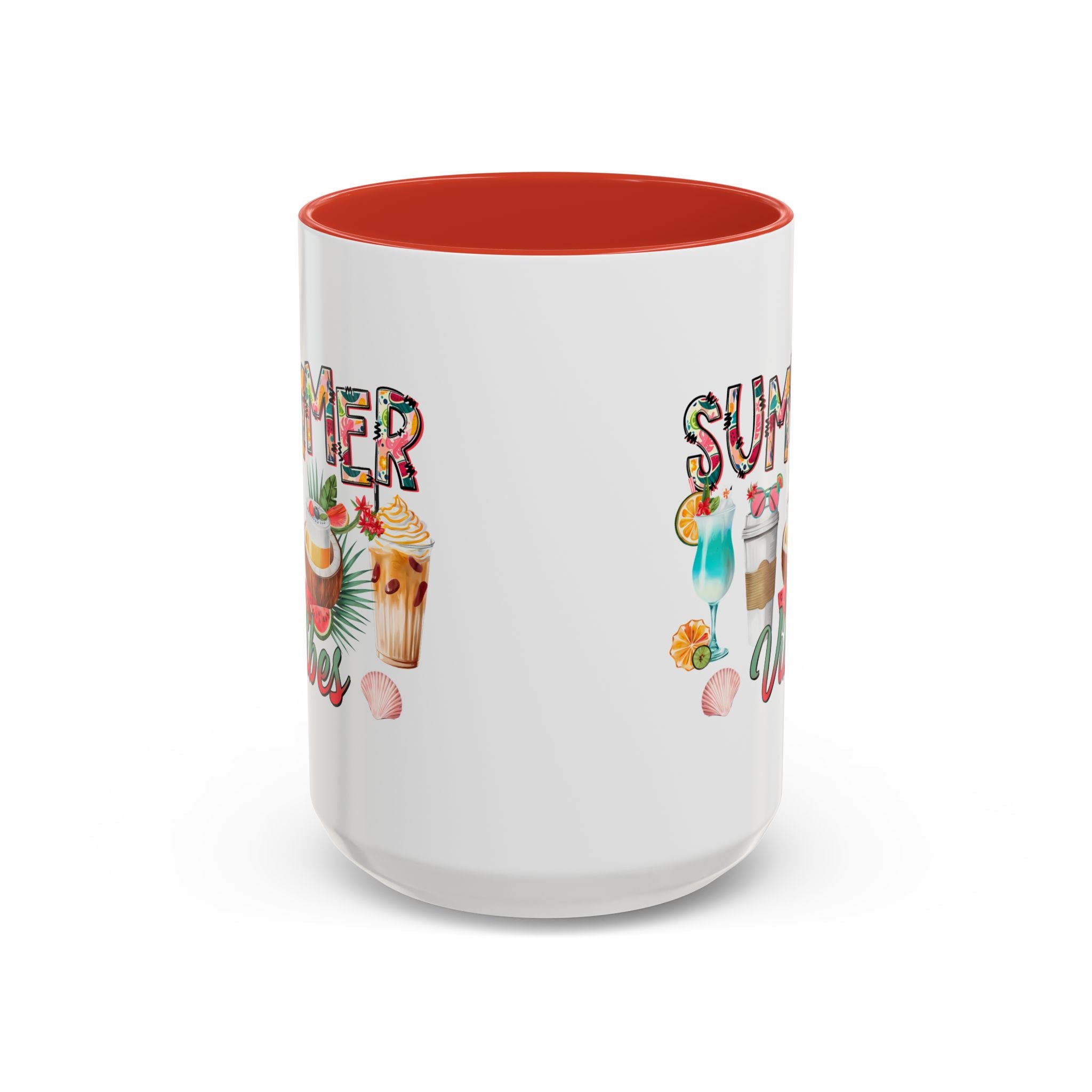 Summer Vibes Accent Coffee Mug - 11oz & 15oz - Perfect for Sunny Days & Celebrations