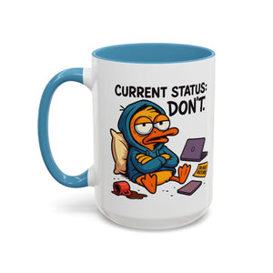 Chill Vibes Coffee Mug, Perfect for Lazy Days, Gift for Homebodies, Quirky Coffee Lover, Fun Desk Accessory, Work from Home Essentials