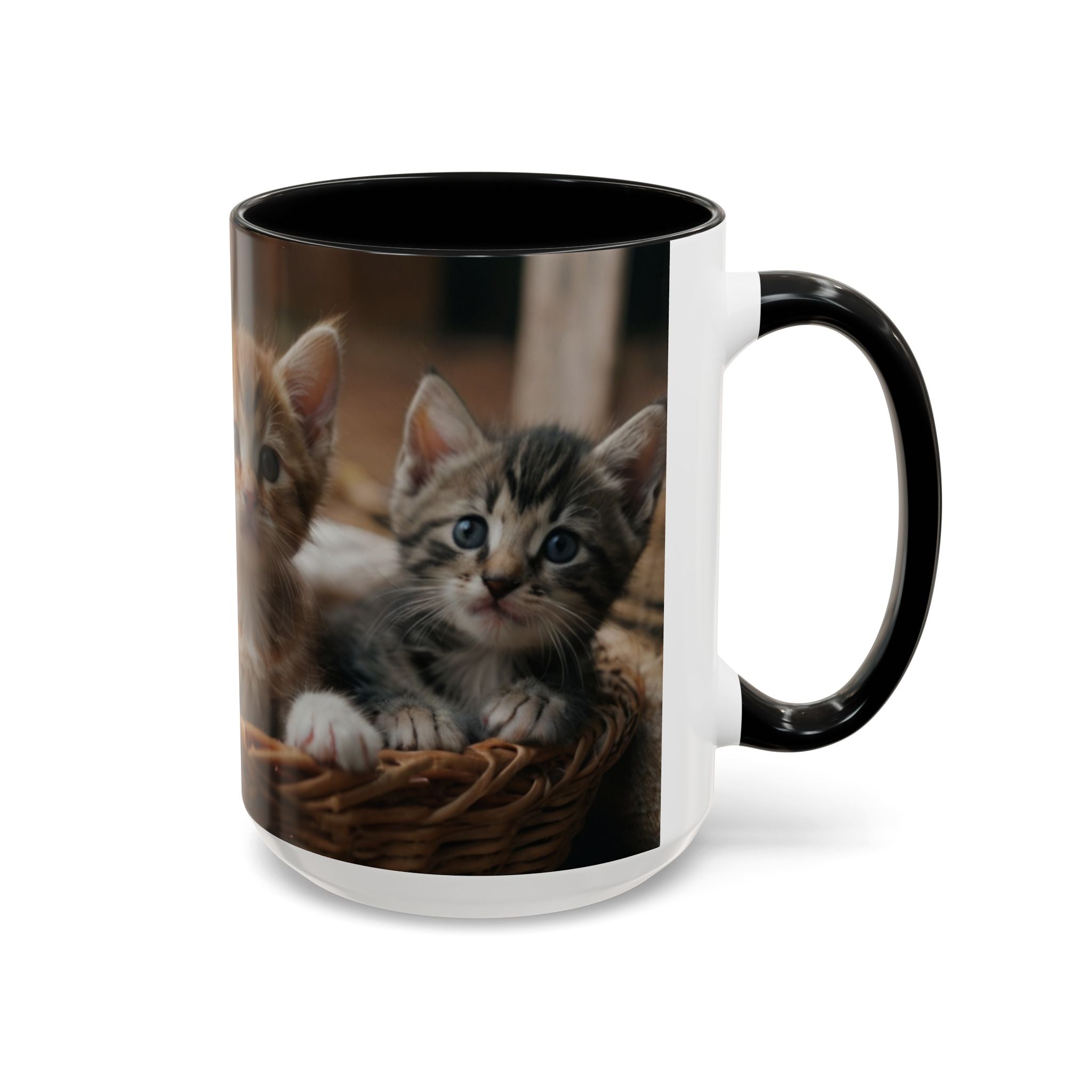 Cute Cat Accent Coffee Mug - 11oz & 15oz family of cats