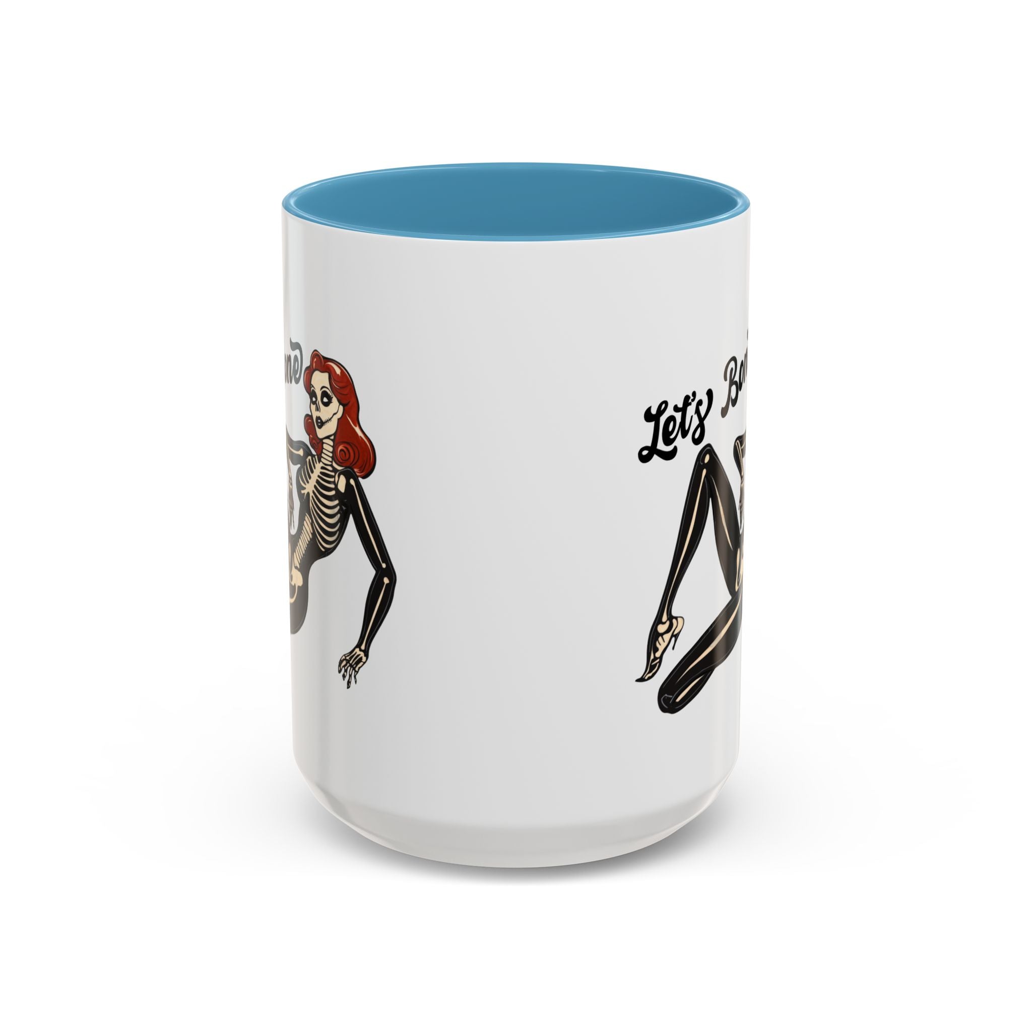 Spooky Skeleton Mug - Let's Bone, Halloween Gift, Gothic Coffee Cup, Unique Home Decor, Fun Drinkware