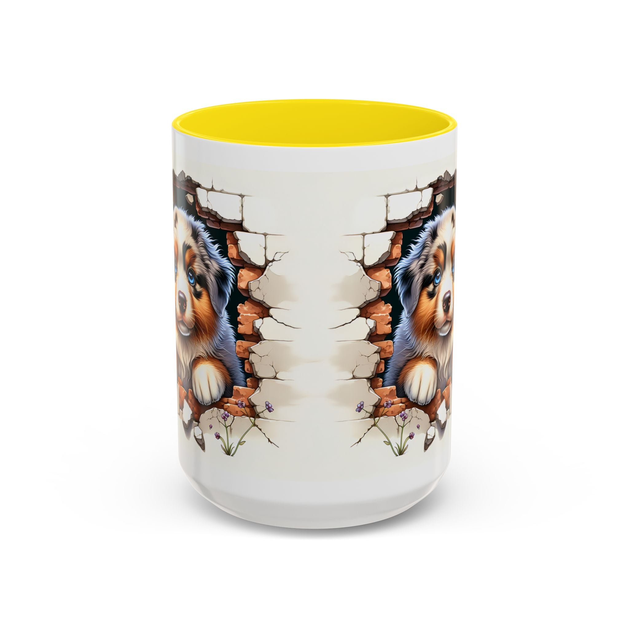 Cute Puppy Accent Coffee Mug - Perfect Gift for Dog Lovers, Unique Pet Lover Mug, Mother’s Day, Birthday, Home Decor