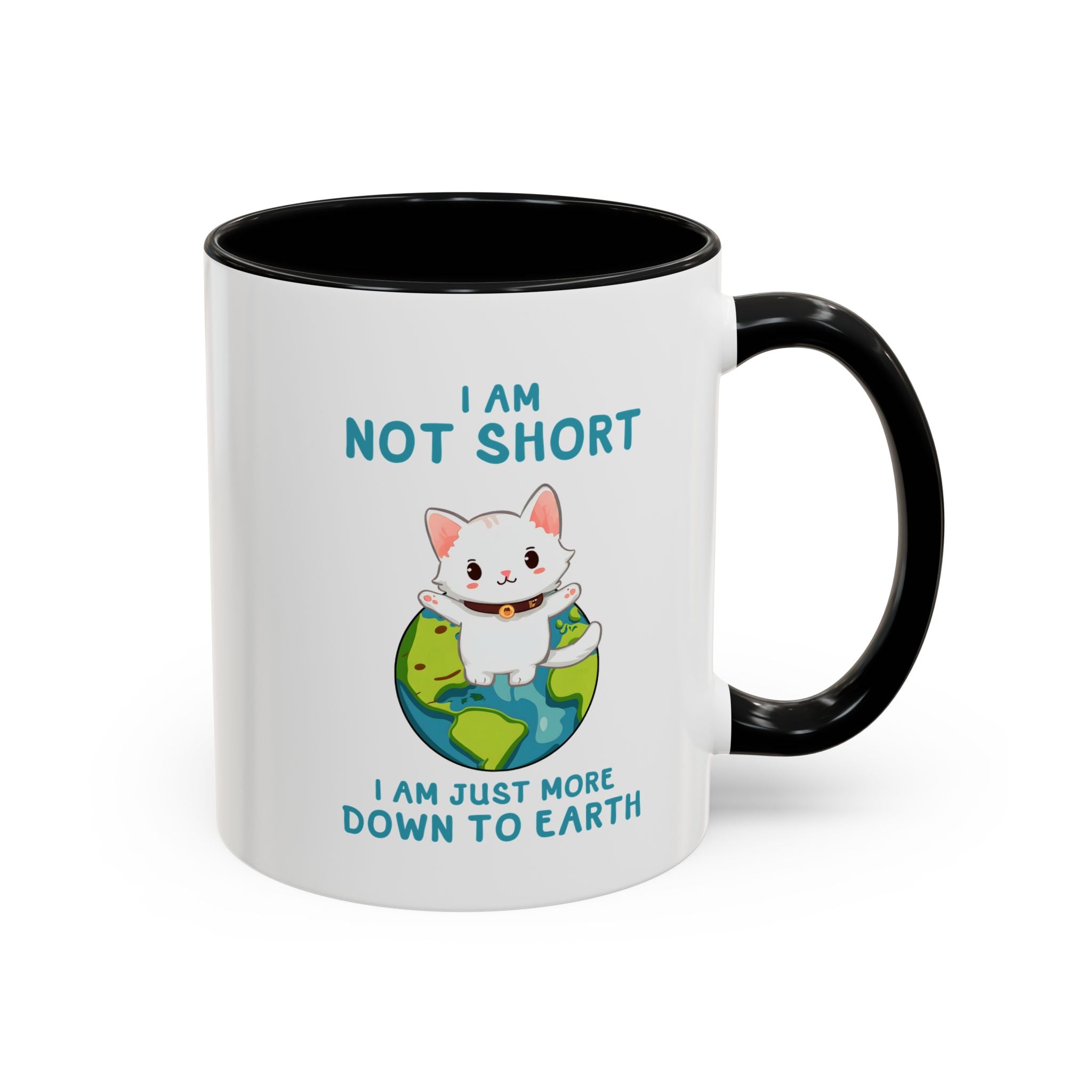 Cute Down to Earth Cat Coffee Mug - Perfect Gift for Cat Lovers