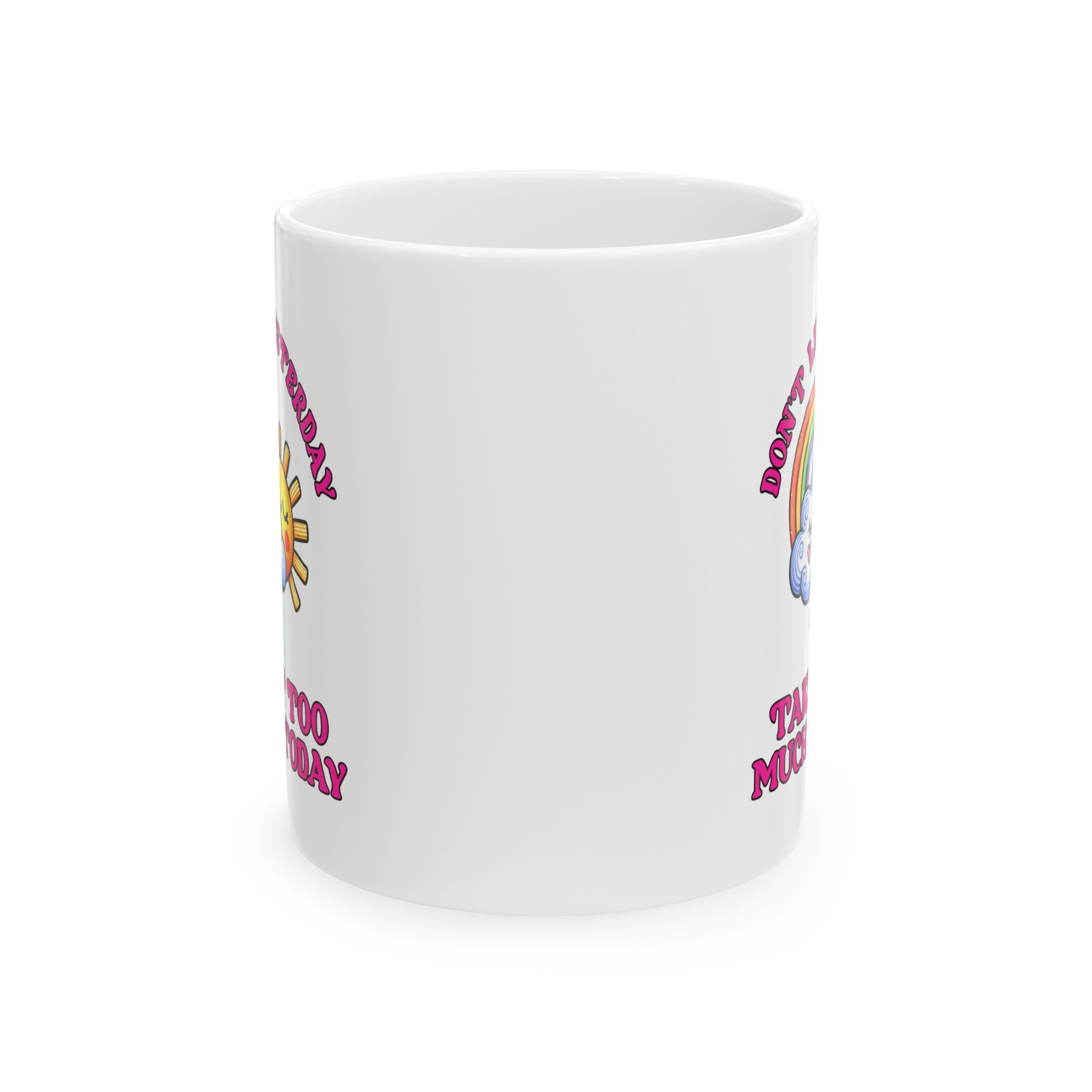 Cheerful Motivational coffee Mug - 11oz & 15oz, Inspirational Drinkware for Daily Motivation, Gift for Students, Sunshine Design