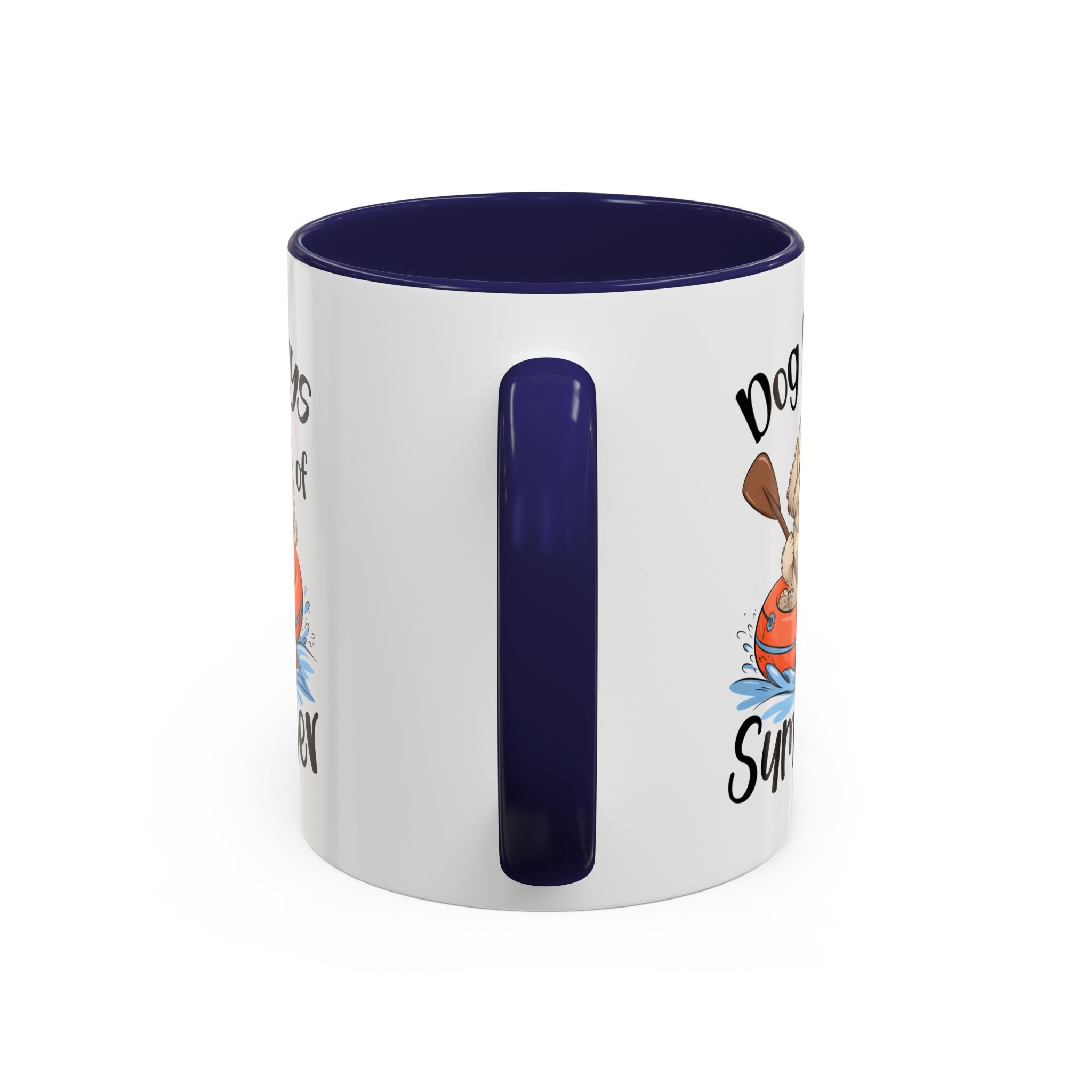 Dog Days of Summer Coffee Mug, Cute Dog Mug, Pet Lover Gift, Summer Vibes, Beach Decor, Fun Pet Cup, Canoeing Dog Design